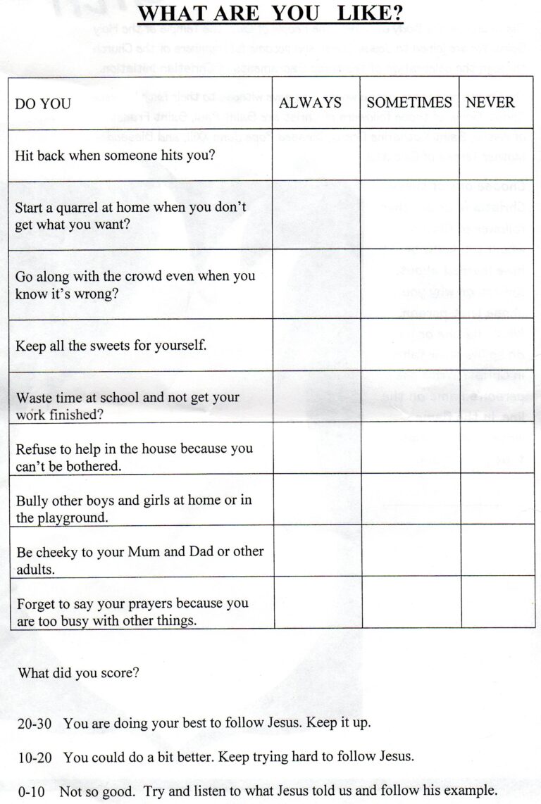 Confirmation 2021 Children worksheets – Holy Cross & St Francis